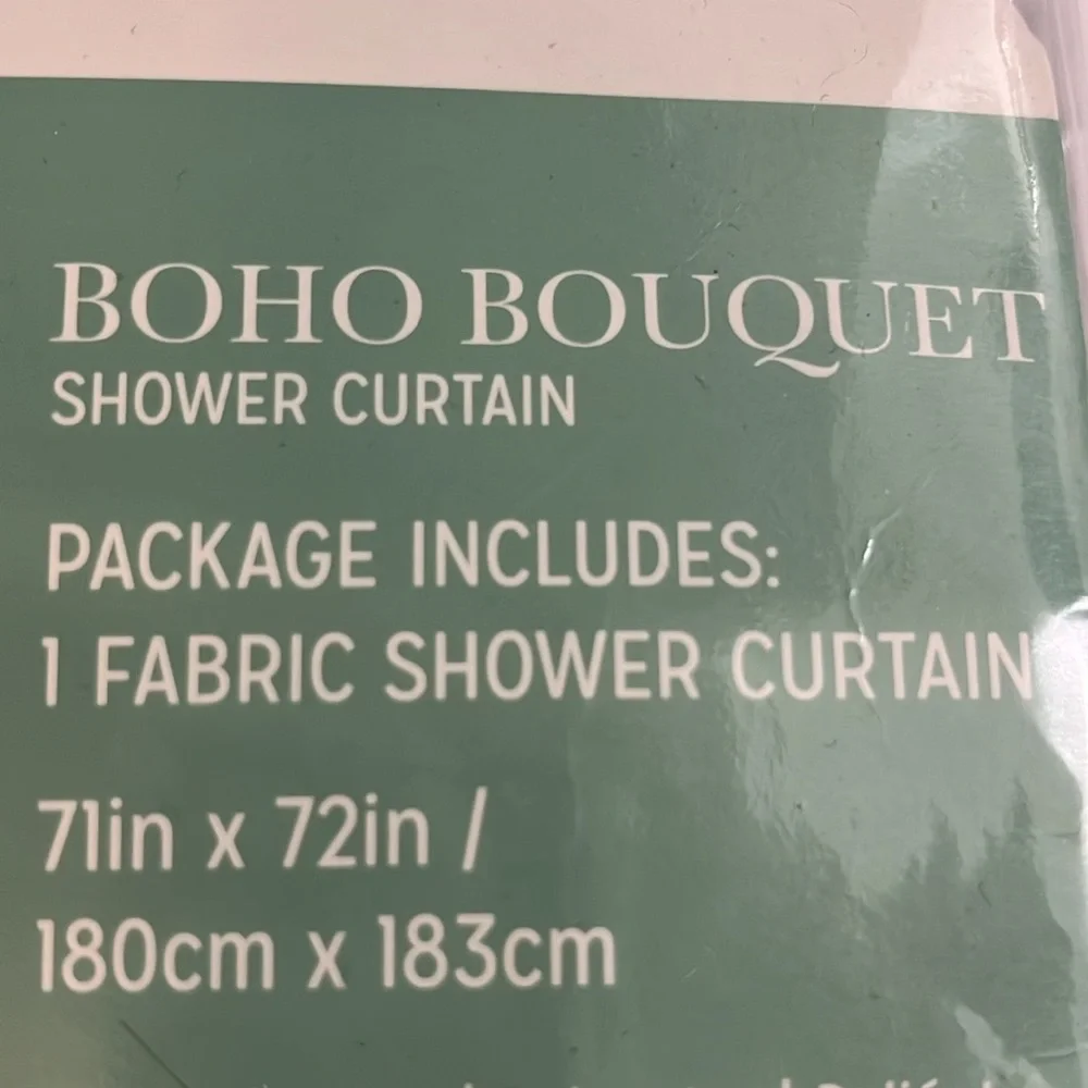 Laural Home BOHO Shower Curtain brand new